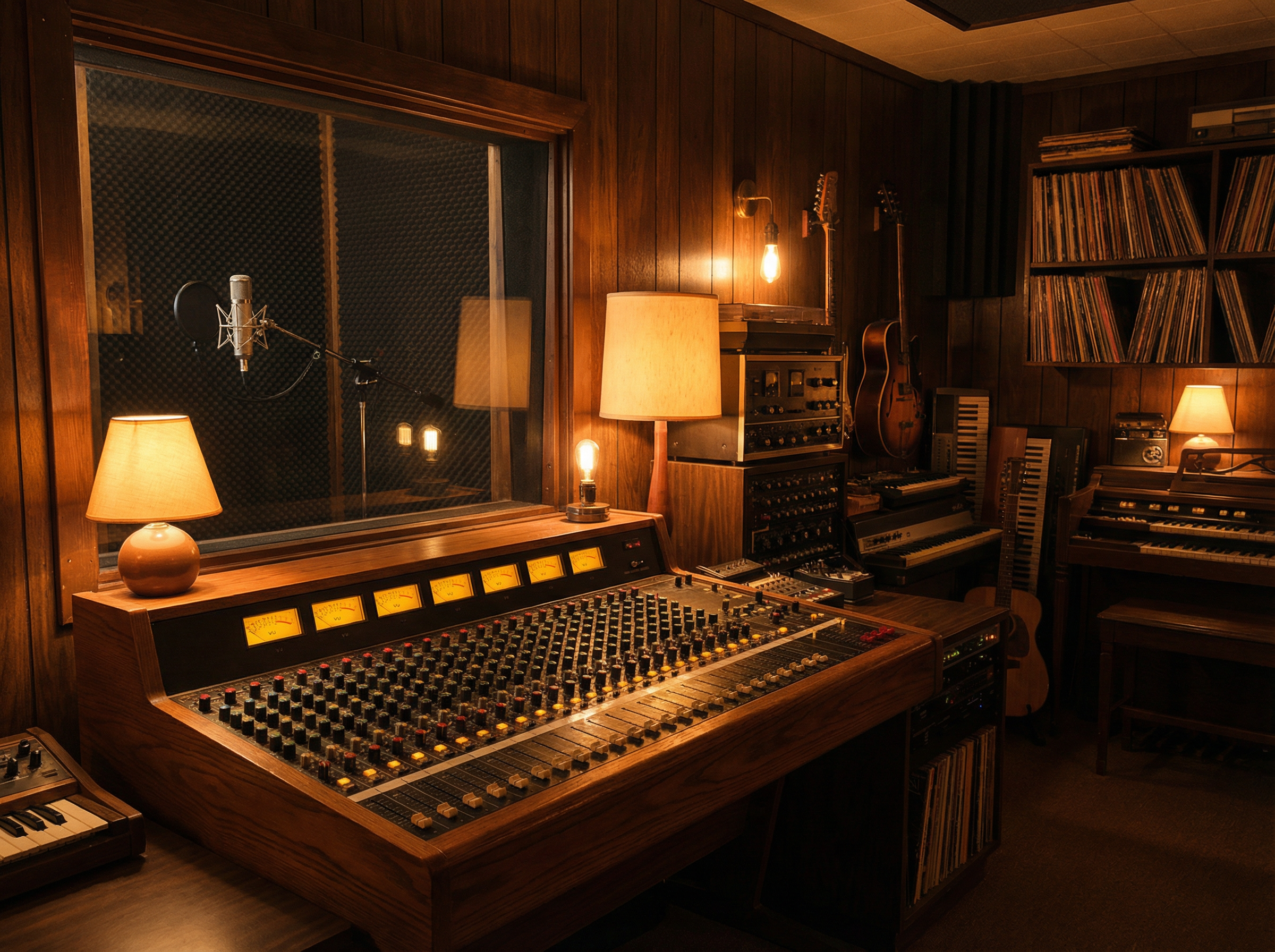 c7娱乐 - 复古录音室创作场景